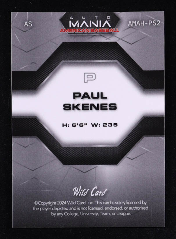 Paul Skenes 2024 Wild Card AutoMania Diamond Americana Ice #AMAHPS2 #17/25 RC at PristineAuction.com Paul Skenes 2024 Wild Card AutoMania Diamond Americana Ice #AMAHPS2 #17/25 RC at PristineAuction.com