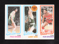 Fred Brown / Larry Bird / Ron Brewer 1980-81 Topps #165 at PristineAuction.com