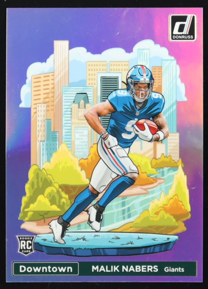 Malik Nabers 2024 Panini Donruss Football Oversized Downtown Jumbo #18 RC