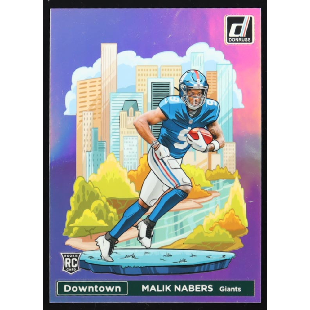 Malik Nabers 2024 Panini Donruss Football Oversized Downtown Jumbo #18 RC at PristineAuction.com