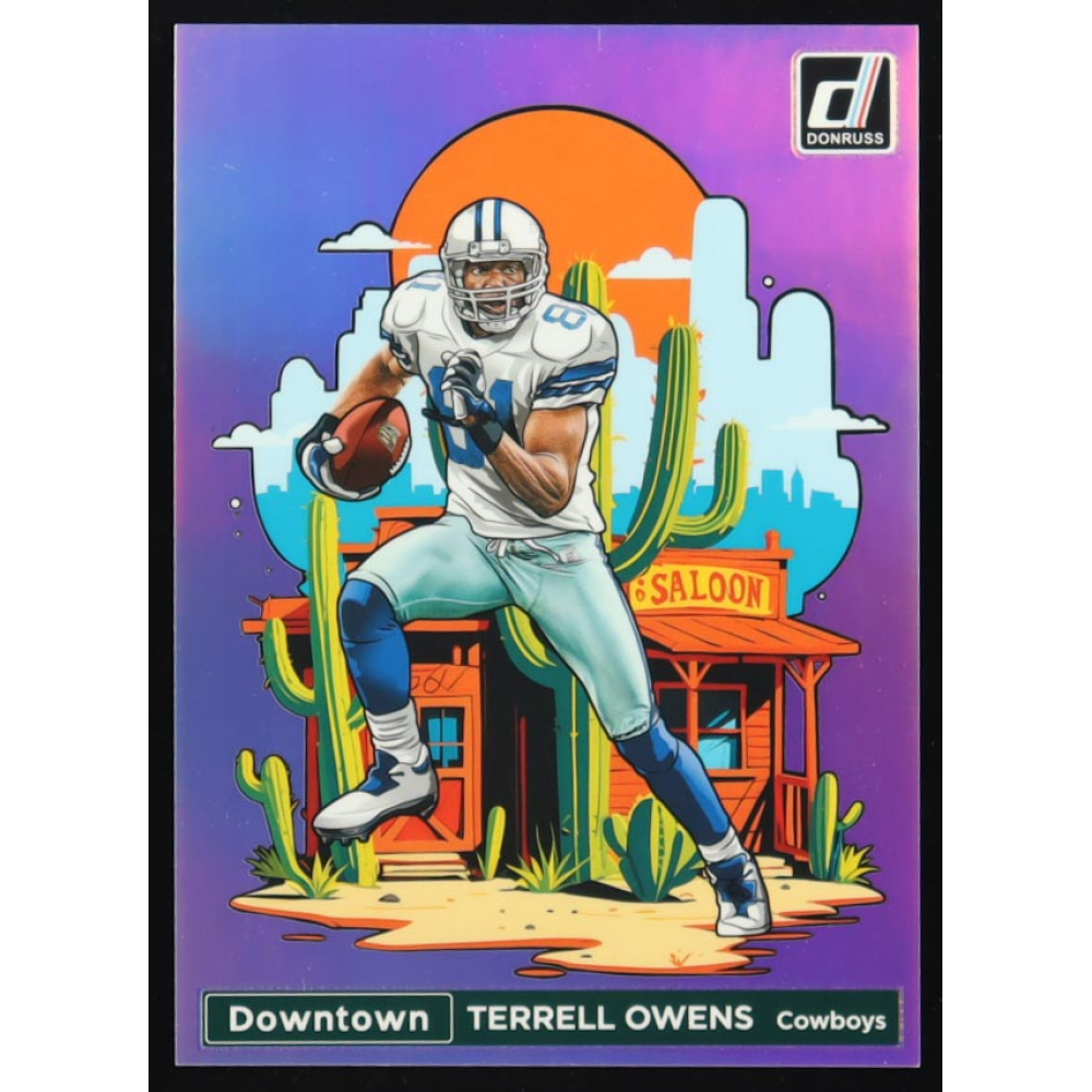 2024 Terrell Owens Panini Donruss Football Oversized Downtown Jumbo #8 at PristineAuction.com
