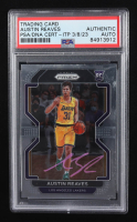 Austin Reaves Signed 2021-2022 Panini Prizm Trading Card #165 RC (PSA | Autograph Graded PSA Authentic) at PristineAuction.com