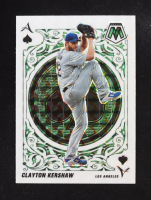 Clayton Kershaw 2022 Panini Mosaic Aces Mosaic Green #13 at PristineAuction.com