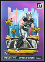 Brock Bowers 2024 Panini Donruss Football Oversized Downtown Jumbo #17 RC at PristineAuction.com