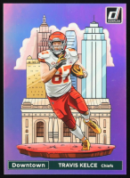 Travis Kelce 2024 Panini Donruss Football Oversized Downtown Jumbo #7 at PristineAuction.com