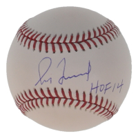 Greg Maddux Signed OML Baseball Inscribed "HOF 14" (Beckett) at PristineAuction.com