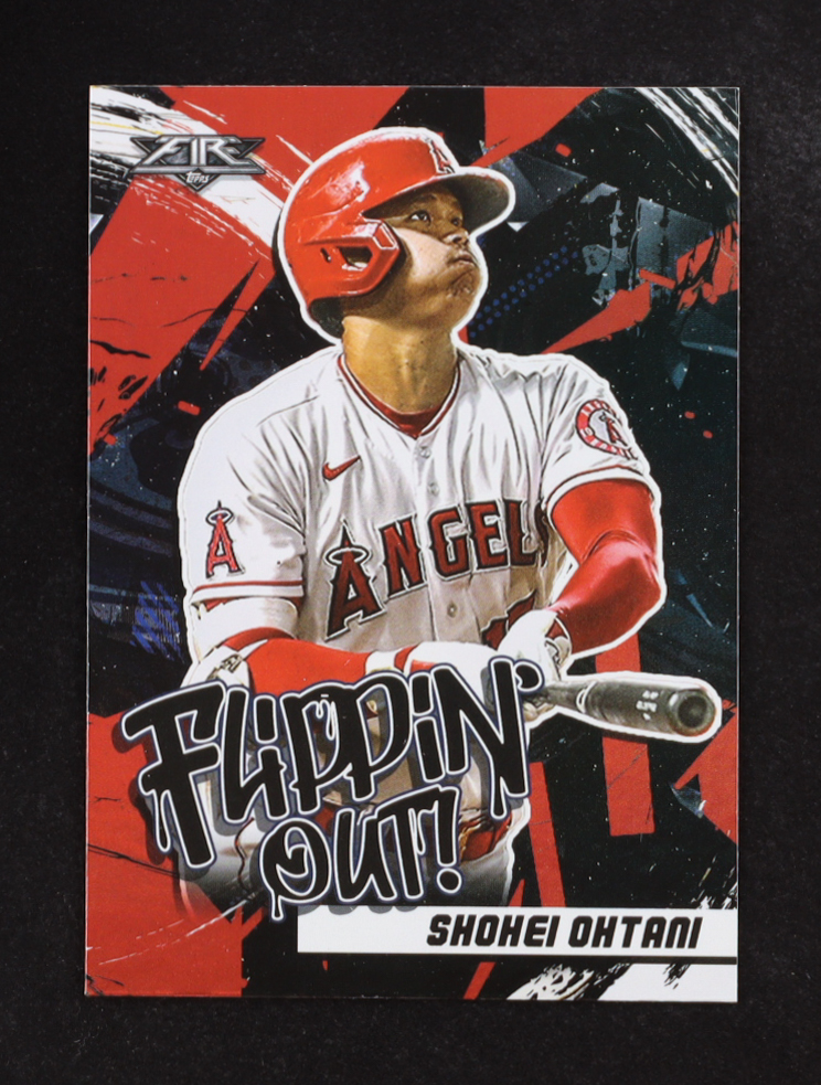 Shohei Ohtani 2022 Topps Fire Flippin' Out #FO7 at PristineAuction.com Shohei Ohtani 2022 Topps Fire Flippin' Out #FO7 at PristineAuction.com