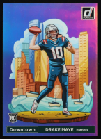 Drake Maye 2024 Donruss Downtown! Oversize Jumbo #13 RC at PristineAuction.com