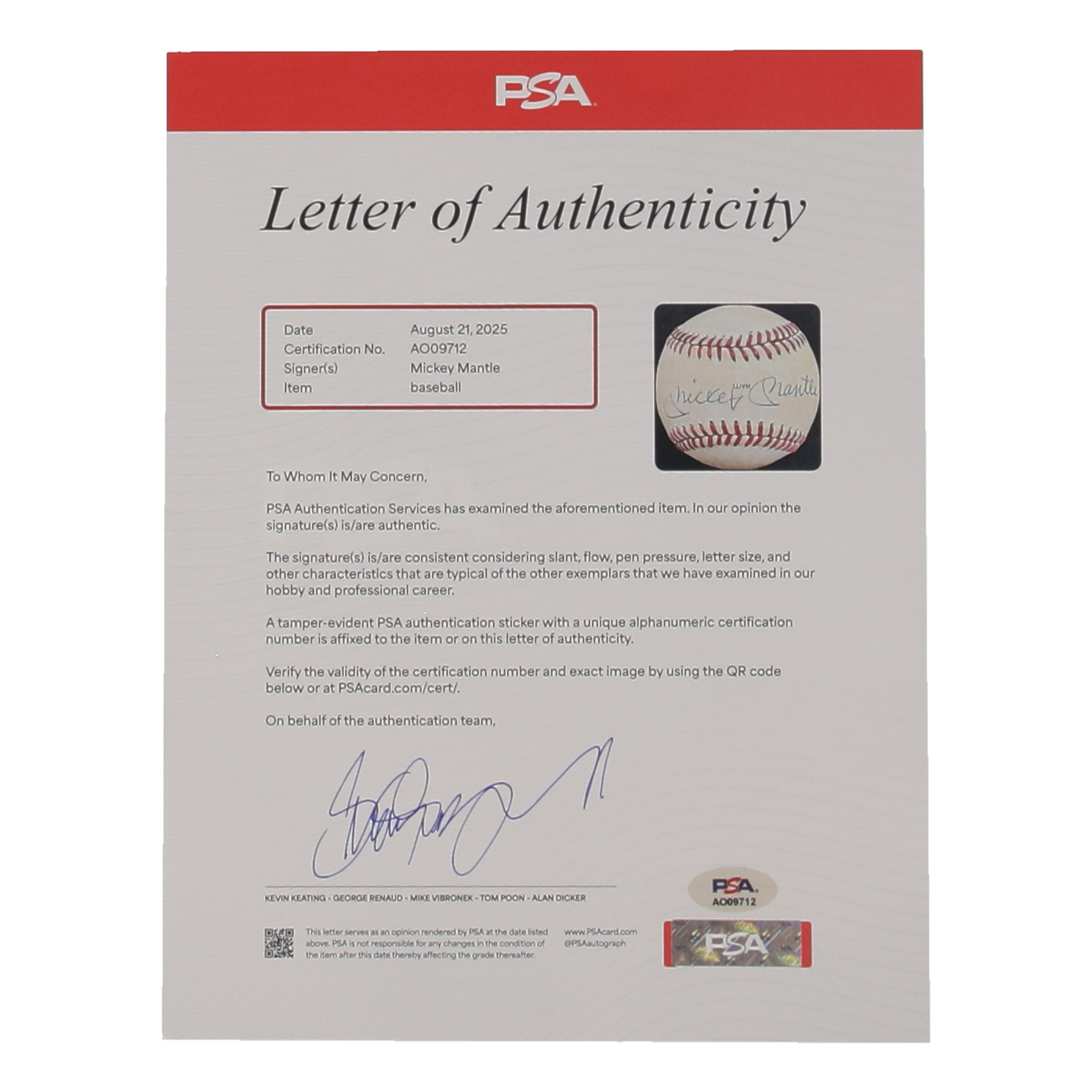 Mickey Mantle Signed 1983 50th Anniversary Logo All-Star Game Baseball (PSA) at PristineAuction.com Mickey Mantle Signed 1983 50th Anniversary Logo All-Star Game Baseball (PSA) at PristineAuction.com
