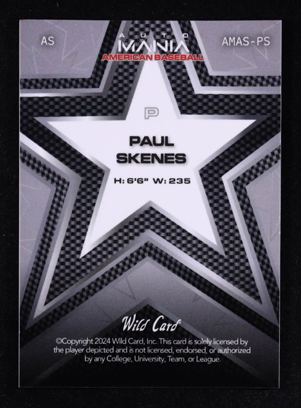 Paul Skenes 2024 Wild Card Automania Silver #AMASPS RC #33/35 at PristineAuction.com Paul Skenes 2024 Wild Card Automania Silver #AMASPS RC #33/35 at PristineAuction.com