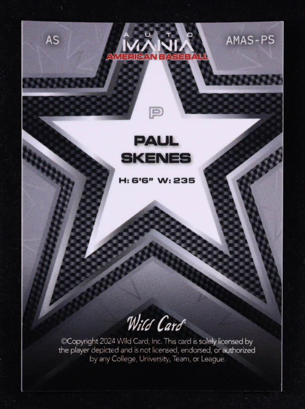 Paul Skenes 2024 Wild Card Automania Scope #AMASPS RC #15/25 at PristineAuction.com Paul Skenes 2024 Wild Card Automania Scope #AMASPS RC #15/25 at PristineAuction.com