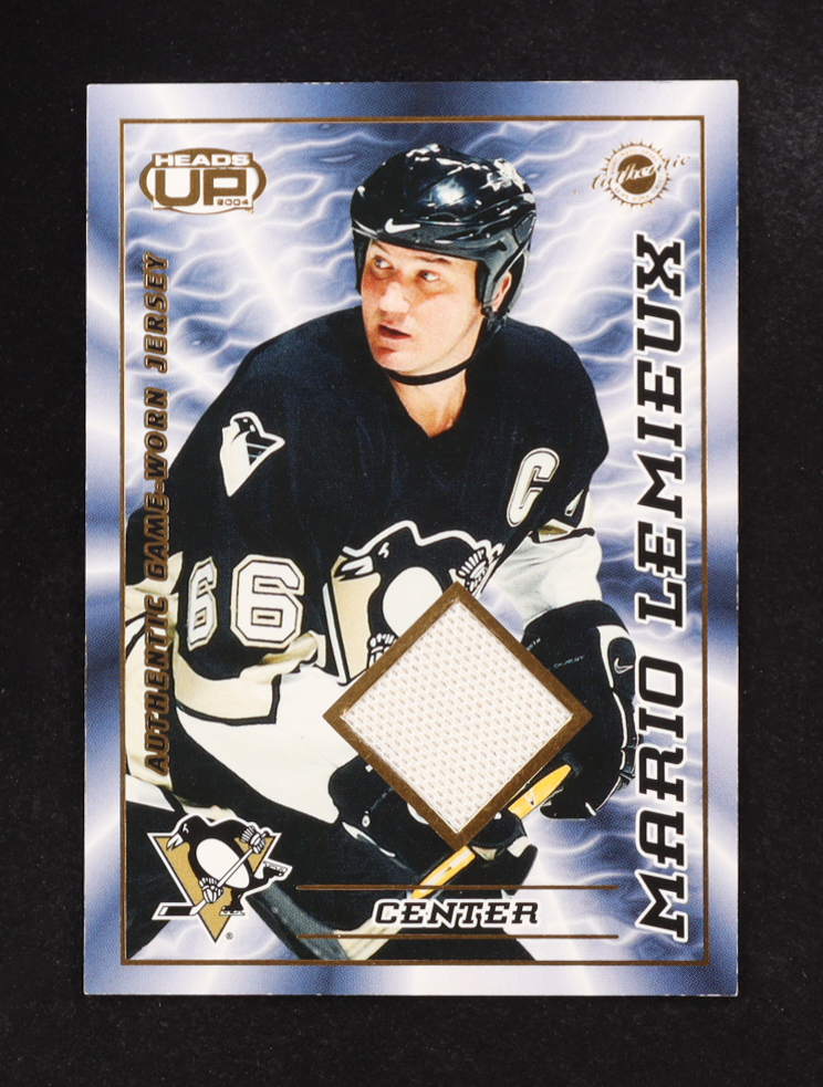 Mario Lemieux 2003-04 Pacific Heads Up Jerseys #22 SP #157/200 at PristineAuction.com Mario Lemieux 2003-04 Pacific Heads Up Jerseys #22 SP #157/200 at PristineAuction.com
