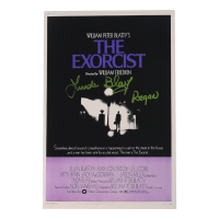 Linda Blair Signed "The Exorcist" 12x18 Poster Inscribed "Regan" (ACOA) at PristineAuction.com
