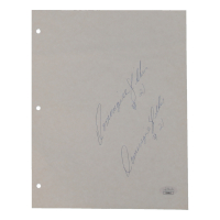 Dominique Wilkins Twiced-Signed 8.5x11 Sheet (JSA) at PristineAuction.com