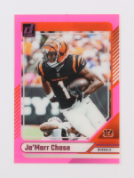 Ja'Marr Chase 2024 Clearly Donruss Pink #13 at PristineAuction.com