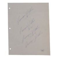 Dominique Wilkins (4x) Signed 8.5x11 Sheet (JSA) at PristineAuction.com