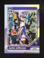 Justin Jefferson 2024 Donruss Optic Holo #130 at PristineAuction.com