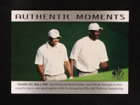 Tiger Woods / Michael Jordan 2014 SP Authentic Authentic Moments Autographs #69 at PristineAuction.com