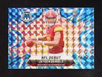 Jayden Daniels 2024 Panini Mosaic Mosaic Reactive Blue #272 DEB RC at PristineAuction.com