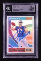Josh Allen Signed 2018 Playoff Rookie Wave #4 RC (BGS) at PristineAuction.com