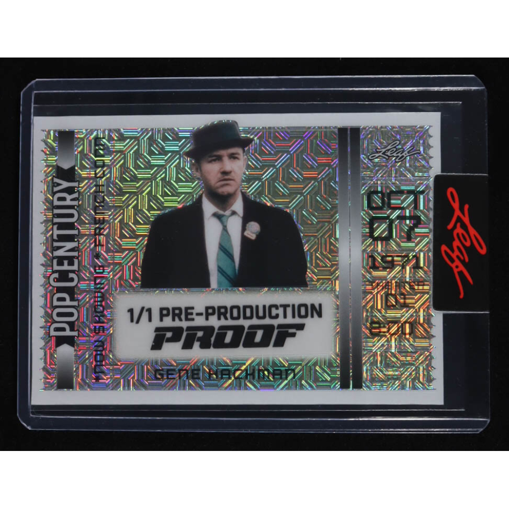 Gene Hackman 2024 Leaf Metal Pop Century Now Showing Silver Mojo Pre-Production Proof #NNO #1/1 at PristineAuction.com