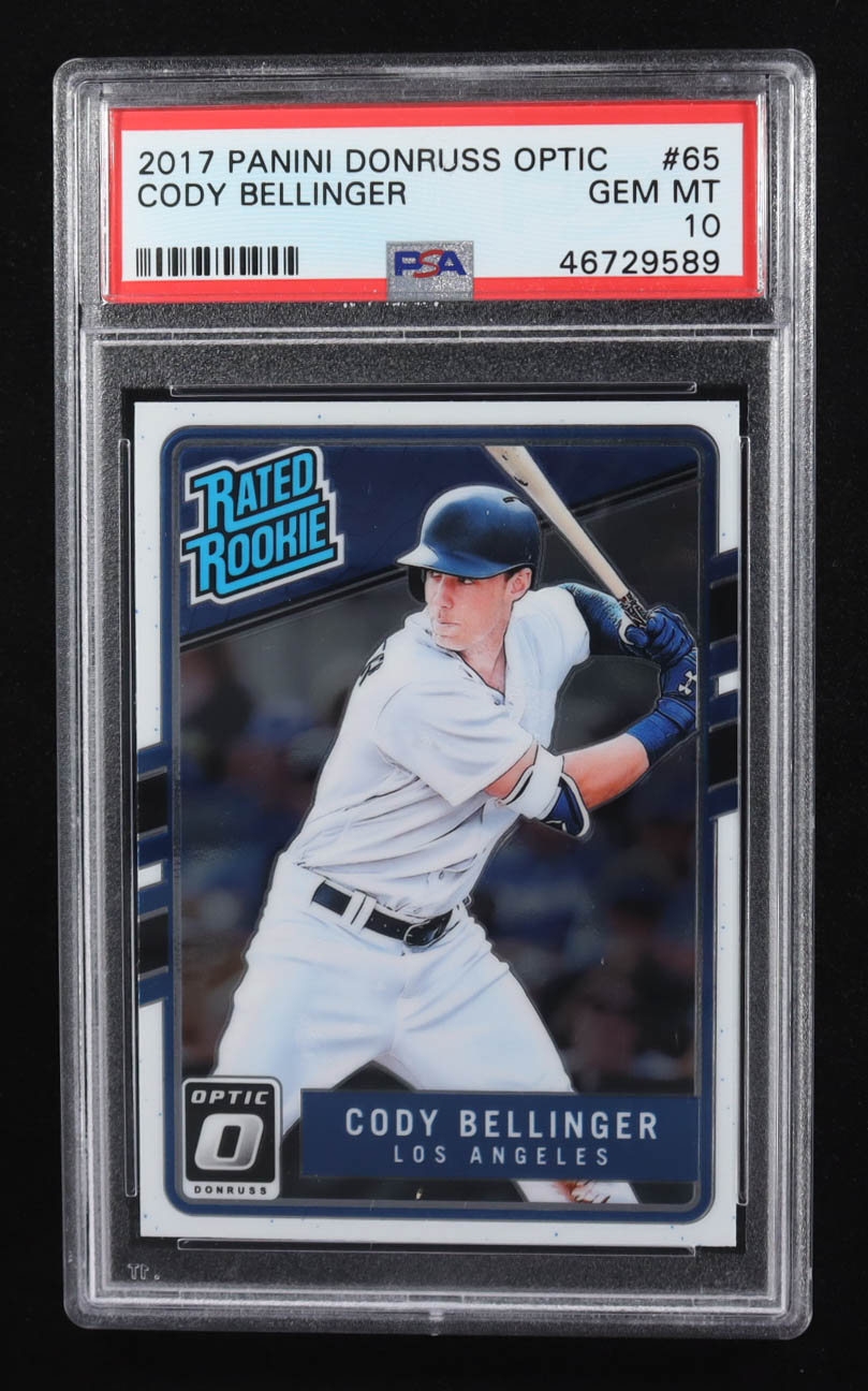Cody Bellinger 2017 Panini Donruss Optic RR #65 RC (PSA 10) at PristineAuction.com Cody Bellinger 2017 Panini Donruss Optic RR #65 RC (PSA 10) at PristineAuction.com