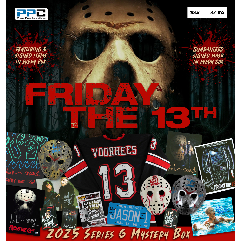 Press Pass Collectibles 2025 "Friday the 13th" Ari Lehman Mystery Box – Series 6 at PristineAuction.com