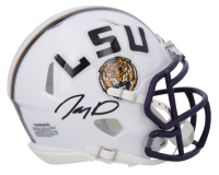 Jayden Daniels Signed LSU Tigers Speed Mini Helmet (Fanatics) at PristineAuction.com