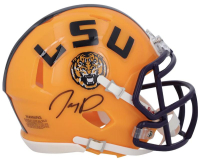 Jayden Daniels Signed LSU Tigers Speed Mini Helmet (Fanatics) at PristineAuction.com