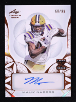 Malik Nabers 2024 Leaf Trinity #BAMN2 #60/99 RC at PristineAuction.com