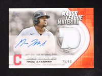 Jose Ramirez 2021 Topps Update Major League Material Autographs #MLMAJR #25/50 at PristineAuction.com