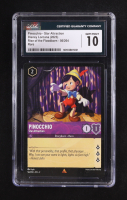 Pinocchio 2024 Disney Lorcana Star Attraction / Rise of the Floodborn #56 (CGC 10) at PristineAuction.com