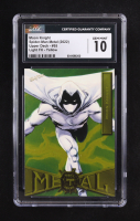 Moon Knight 2022 Upper Deck Spider-Man Metal Light FX Yellow #55 (CGC 10) at PristineAuction.com