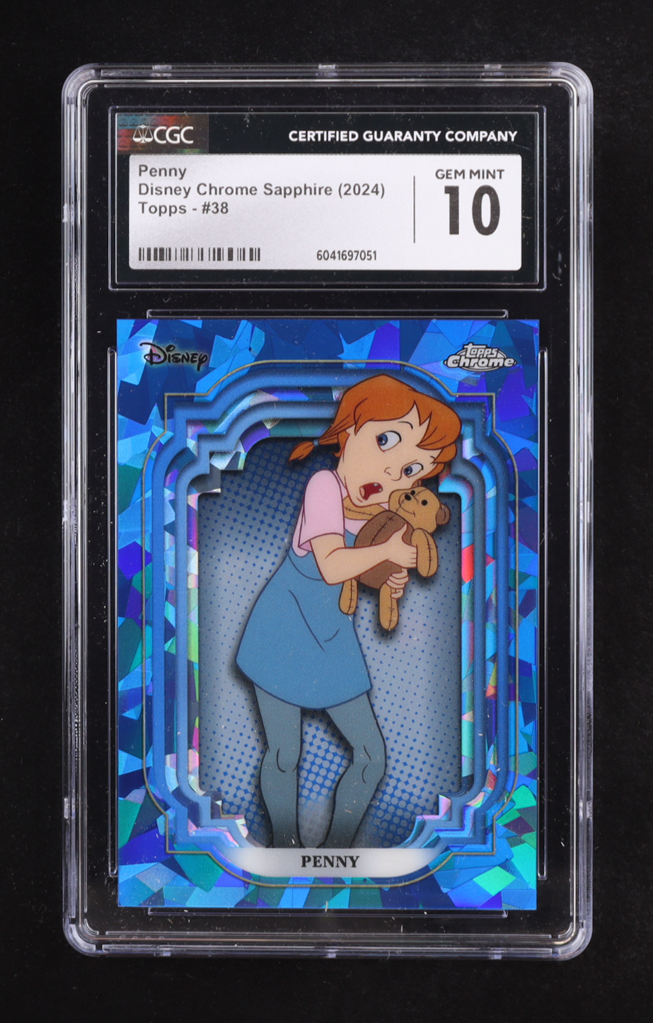Penny 2024 Topps Chrome Disney Sapphire #38 (CGC 10) at PristineAuction.com Penny 2024 Topps Chrome Disney Sapphire #38 (CGC 10) at PristineAuction.com