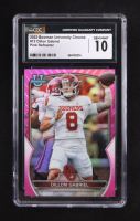 Dillon Gabriel 2022 Bowman University Chrome Pink Refractor #12 (CGC 10) at PristineAuction.com