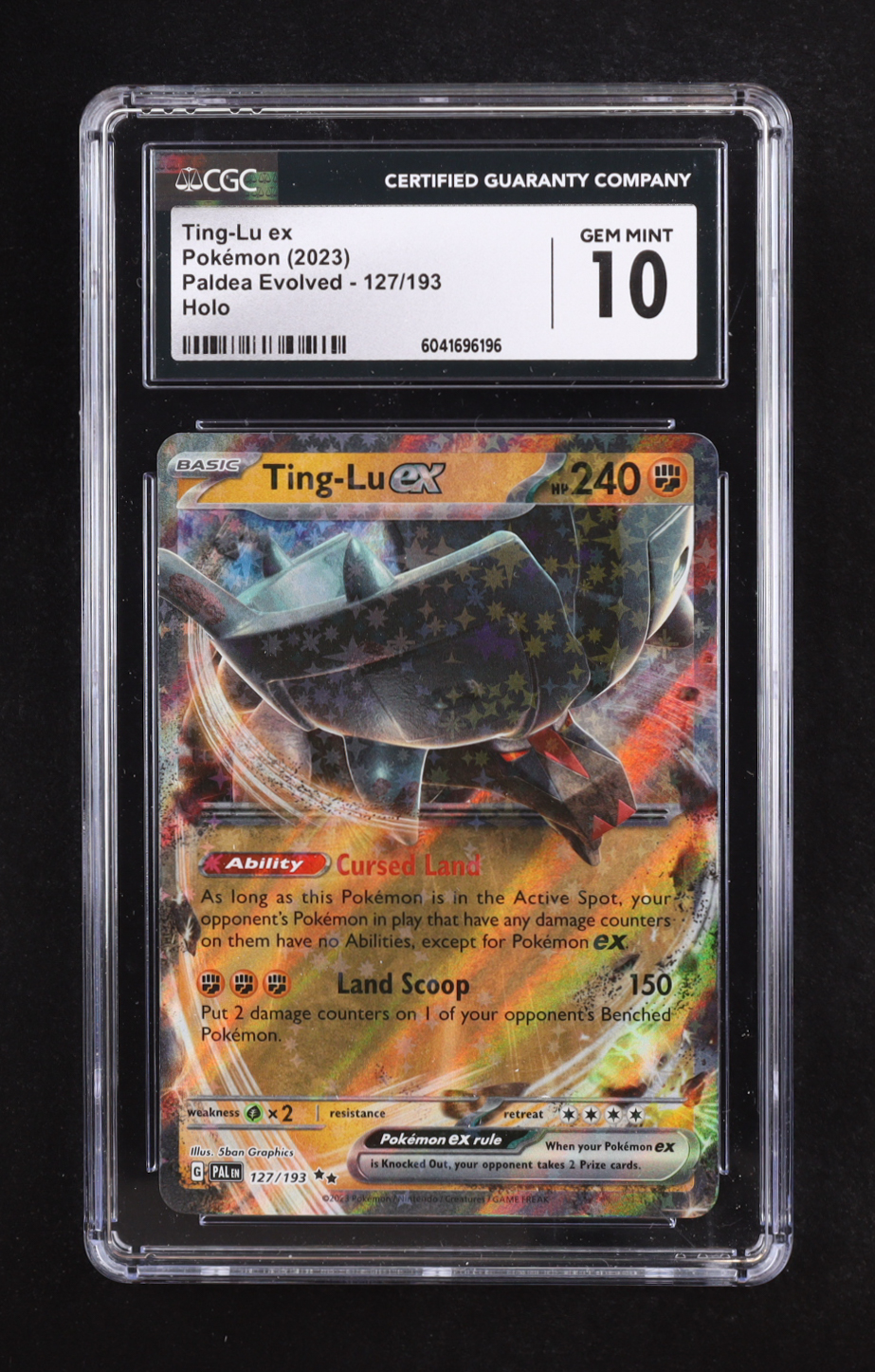 Ting-Lu ex 2023 Pokemon Scarlet and Violet Paldea Evolved #127 Holo (CGC 10) at PristineAuction.com Ting-Lu ex 2023 Pokemon Scarlet and Violet Paldea Evolved #127 Holo (CGC 10) at PristineAuction.com