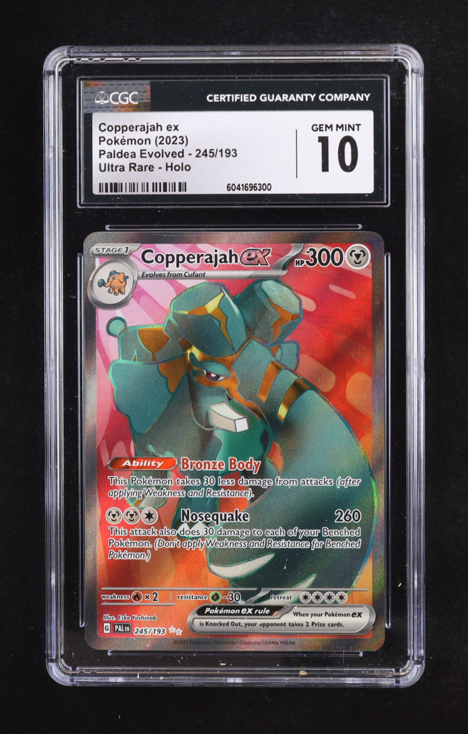 Copperajah ex 2023 Pokemon Scarlet and Violet Paldea Evolved #245 Holo (CGC 10) at PristineAuction.com Copperajah ex 2023 Pokemon Scarlet and Violet Paldea Evolved #245 Holo (CGC 10) at PristineAuction.com