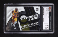 LeBron James 2021-22 Donruss Optic Express Lane #6 (CGC 10) at PristineAuction.com