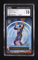 LeBron James 2019-20 Donruss Optic T-Minus 3, 2, 1, Holo #9 (CGC 10) at PristineAuction.com