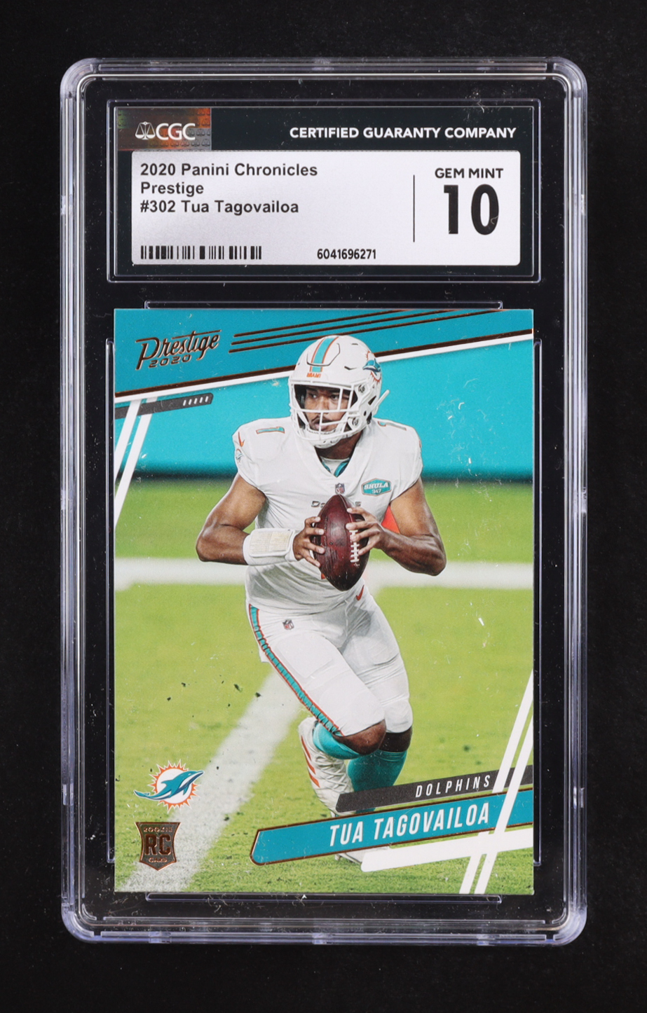Tua Tagovailoa 2020 Prestige #302 RC (CGC 10) at PristineAuction.com Tua Tagovailoa 2020 Prestige #302 RC (CGC 10) at PristineAuction.com