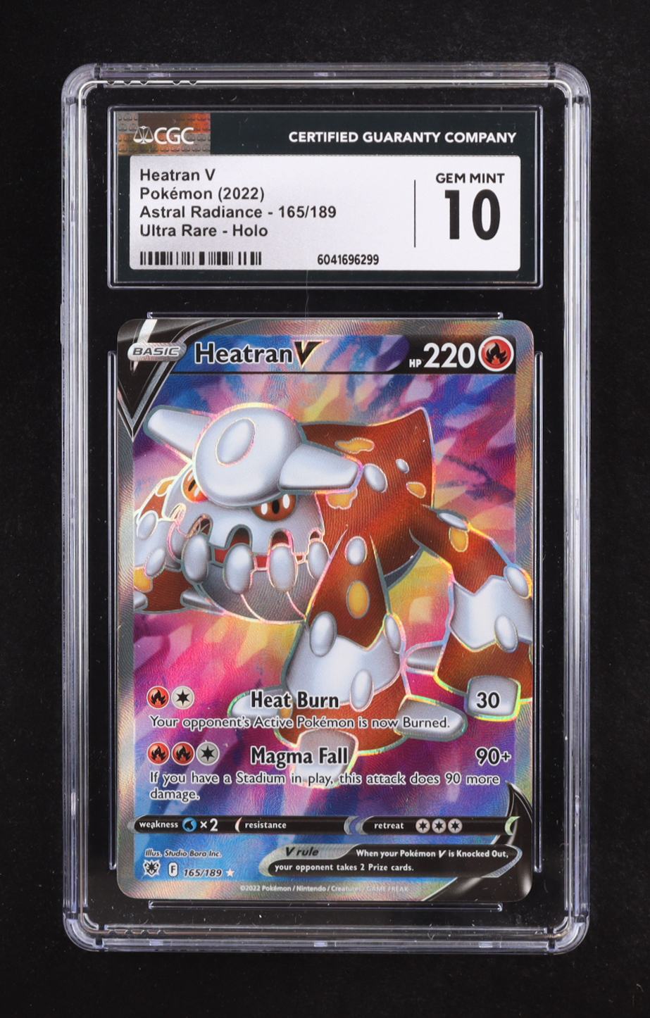 Heatran V 2022 Pokemon Astral Radiance #165 Holo (CGC 10) at PristineAuction.com Heatran V 2022 Pokemon Astral Radiance #165 Holo (CGC 10) at PristineAuction.com