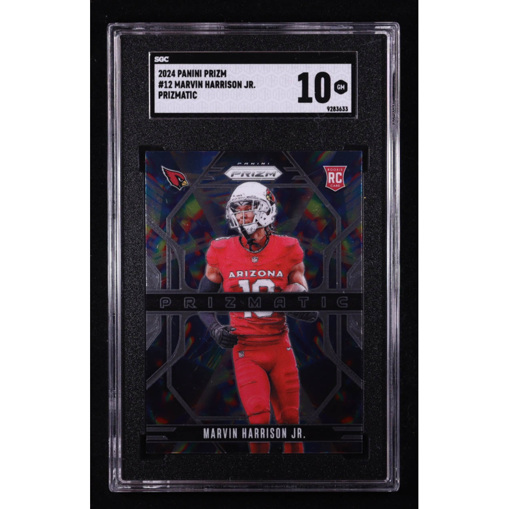 Marvin Harrison Jr. 2024 Panini Prizm Prizmatic #12 RC (SGC 10) at PristineAuction.com