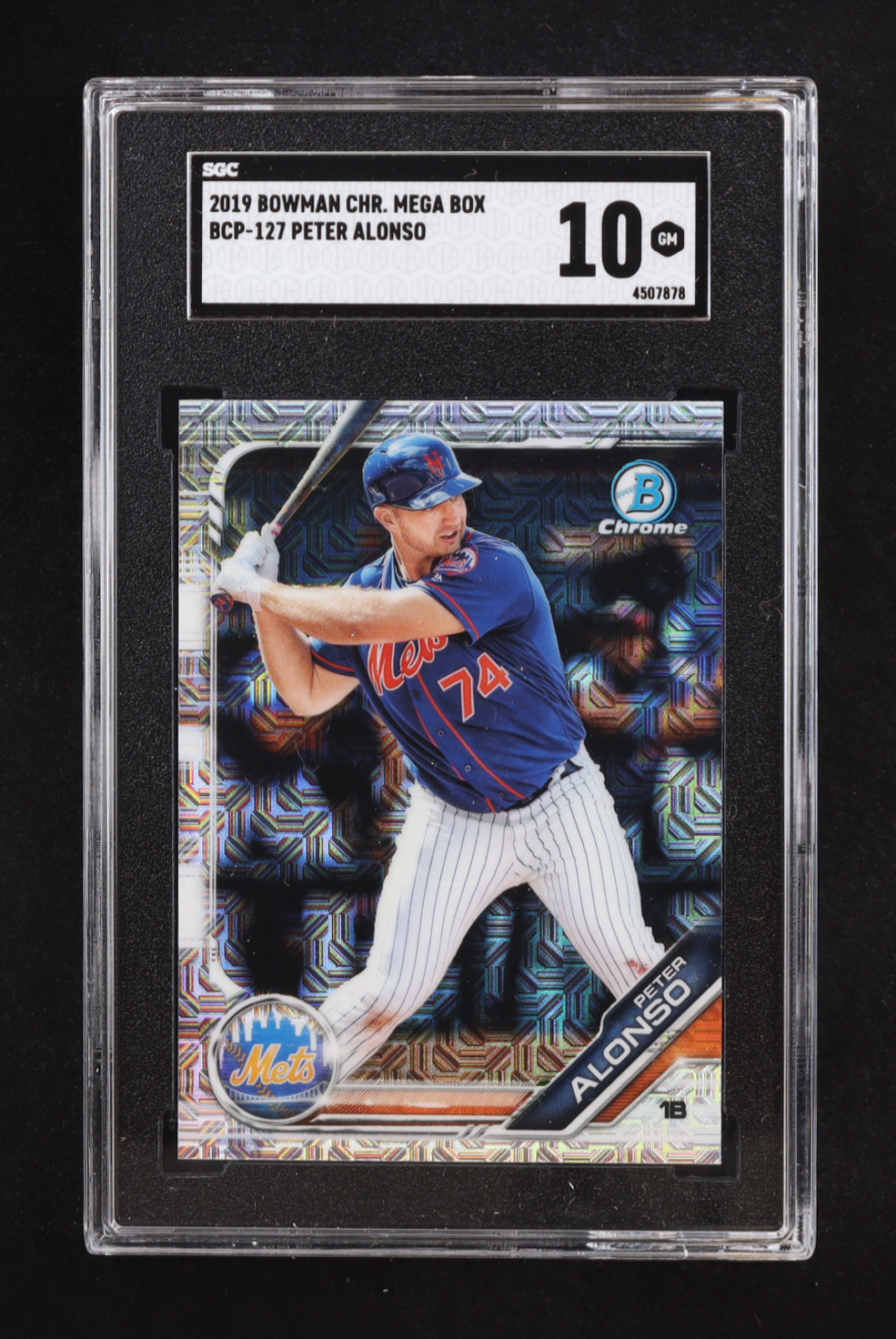 Peter Alonso 2019 Bowman Chrome Mega Box #BCP127 (SGC 10) at PristineAuction.com Peter Alonso 2019 Bowman Chrome Mega Box #BCP127 (SGC 10) at PristineAuction.com