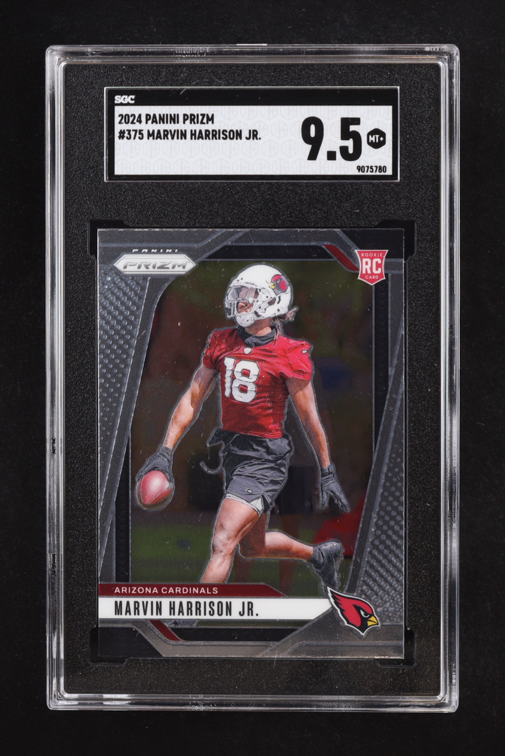 Marvin Harrison Jr. 2024 Panini Prizm #375 RC (SGC 9.5) at PristineAuction.com Marvin Harrison Jr. 2024 Panini Prizm #375 RC (SGC 9.5) at PristineAuction.com