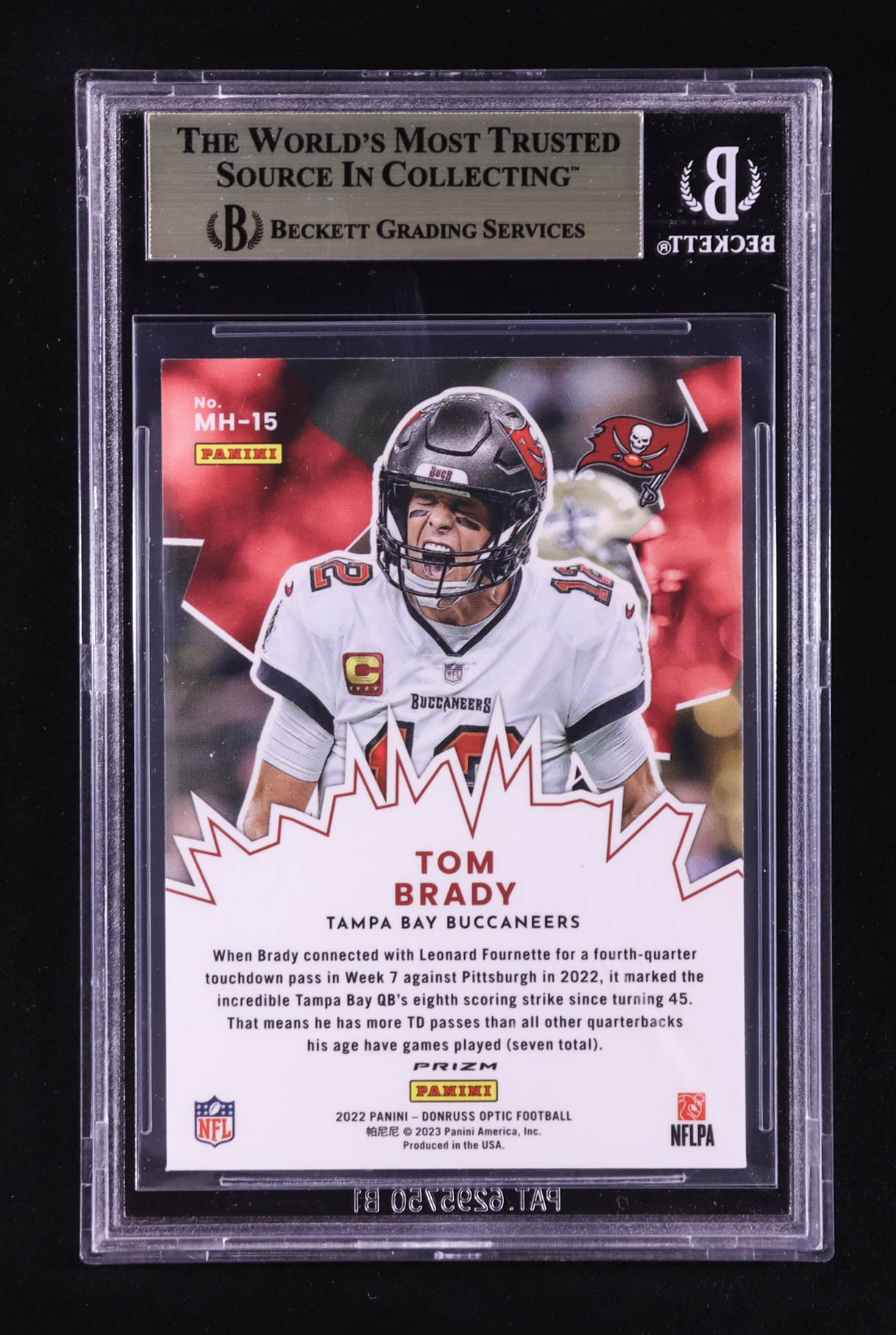 Tom Brady 2022 Donruss Optic My House! #15 (BGS 9.5) at PristineAuction.com Tom Brady 2022 Donruss Optic My House! #15 (BGS 9.5) at PristineAuction.com