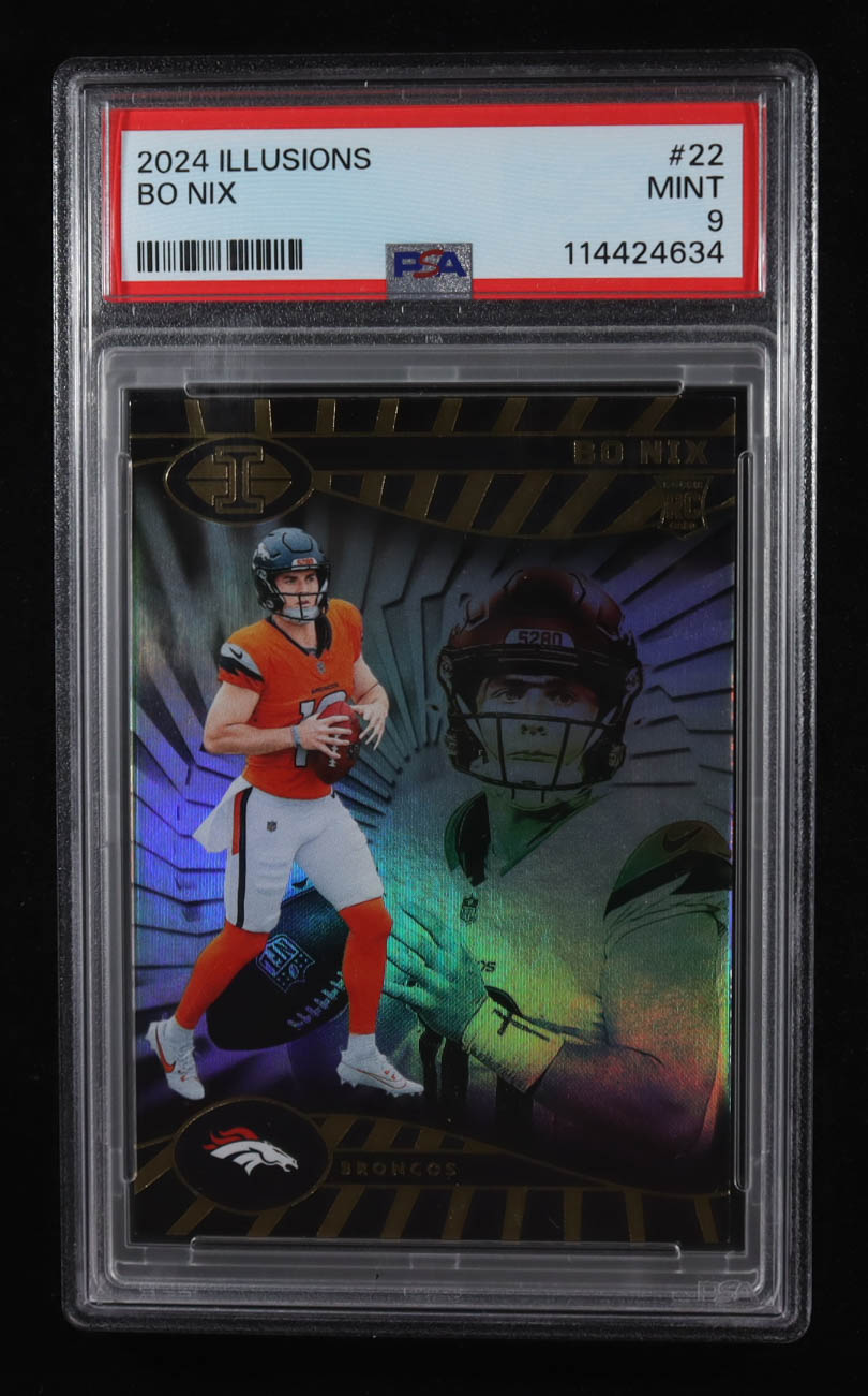 Bo Nix 2024 Illusions #22 RC (PSA 9) at PristineAuction.com Bo Nix 2024 Illusions #22 RC (PSA 9) at PristineAuction.com