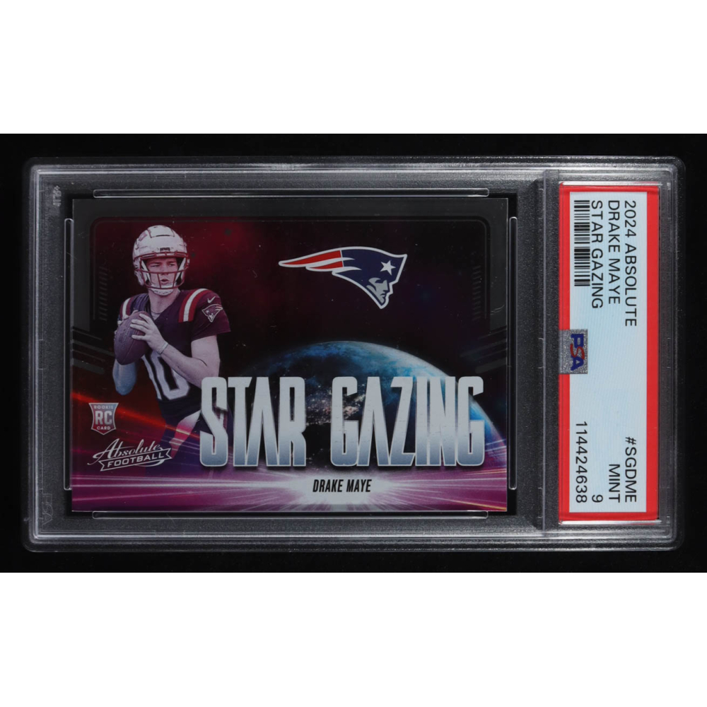 Drake Maye 2024 Absolute Star Gazing #SGDME RC (PSA 9) at PristineAuction.com