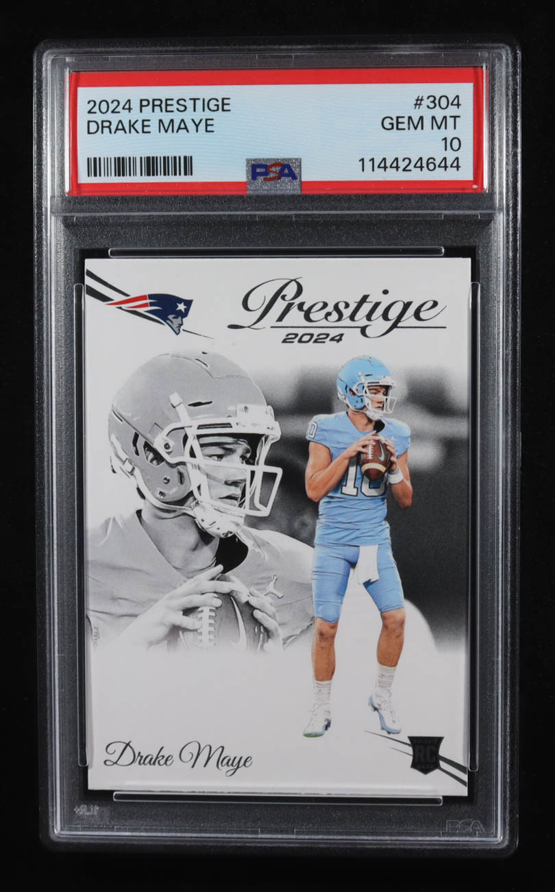 Drake Maye 2024 Prestige #304 RC (PSA 10) at PristineAuction.com Drake Maye 2024 Prestige #304 RC (PSA 10) at PristineAuction.com