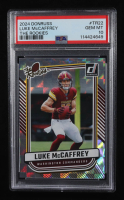Luke McCaffrey 2024 Donruss The Rookies #TR22 RC (PSA 10) at PristineAuction.com