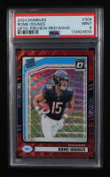 Rome Odunze 2024 Donruss Optic Preview RR Red Wave #309 RC (PSA 9) at PristineAuction.com